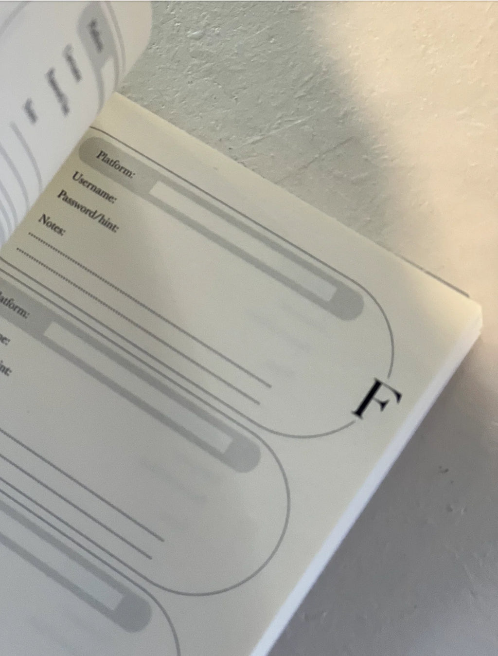 My secret combination | Password Keeper Book