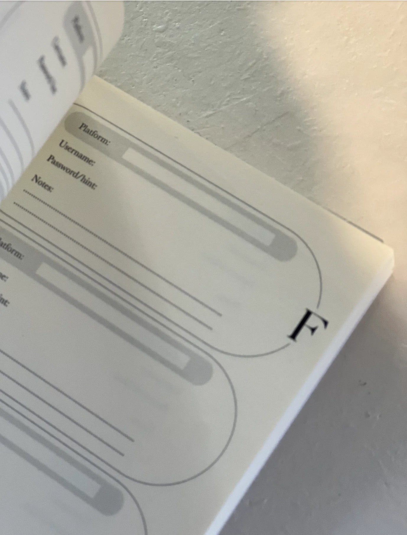 My secret combination | Password Keeper Book