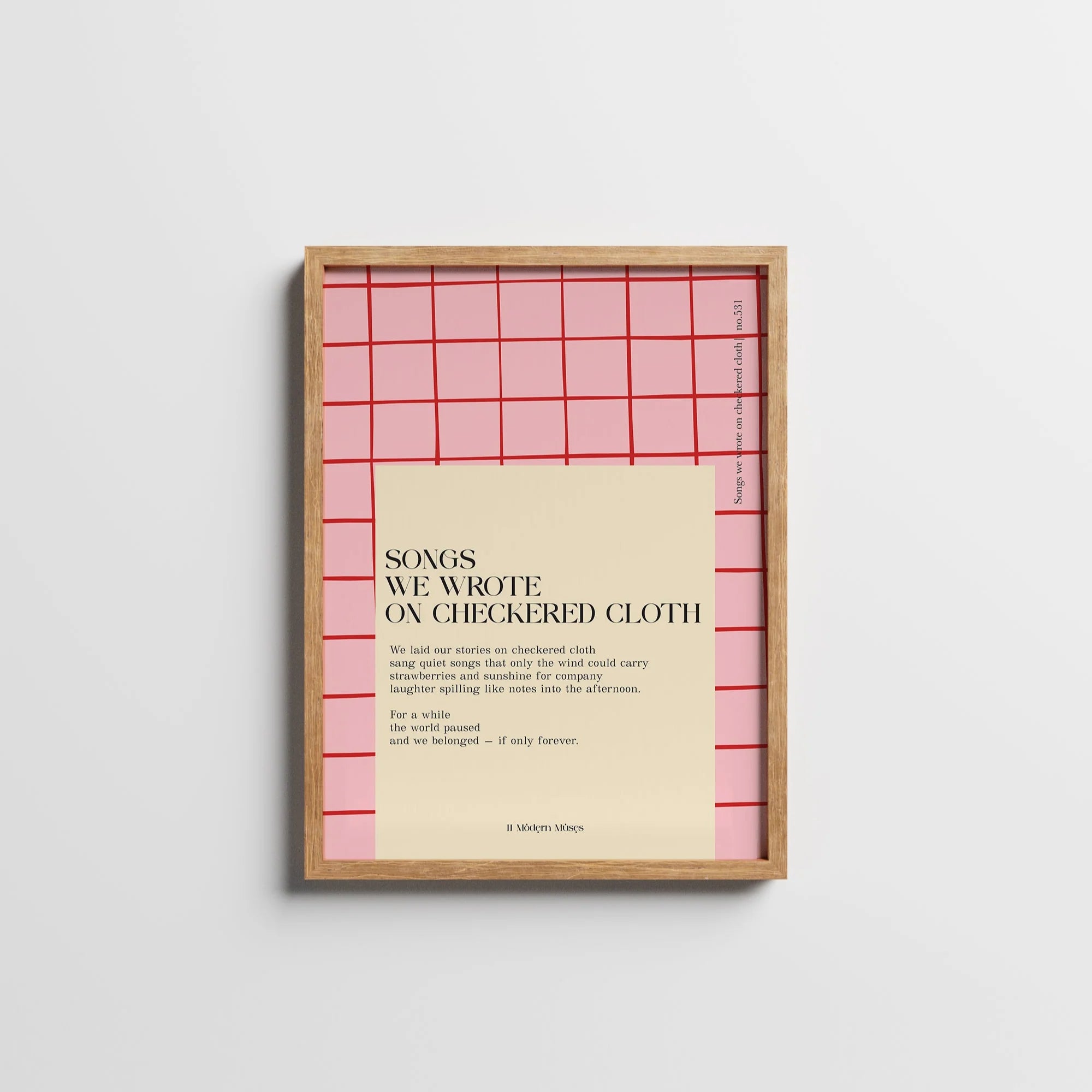 Songs We Wrote on Checkered Cloth | no. 531