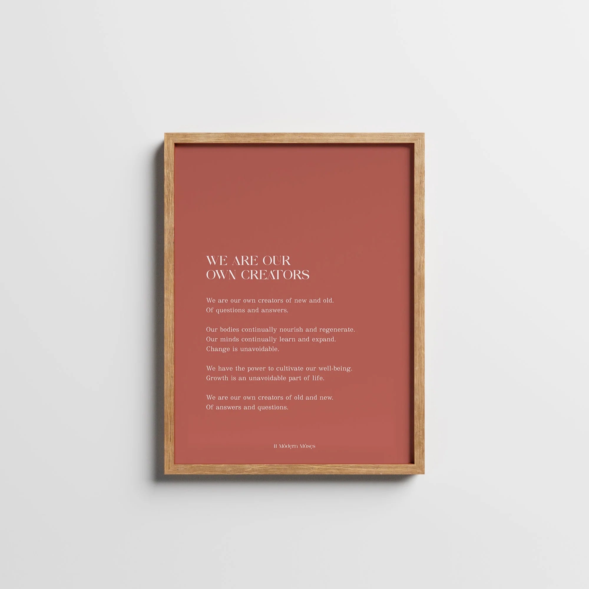 We are our own creators