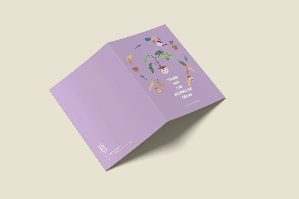 thank you for helping me grow