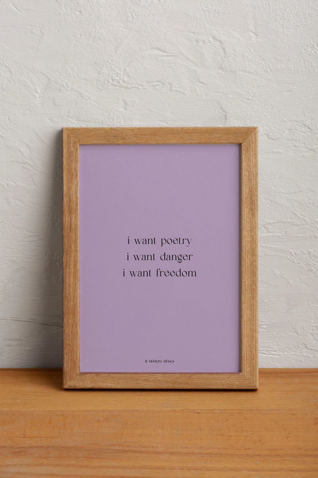 I want poetry