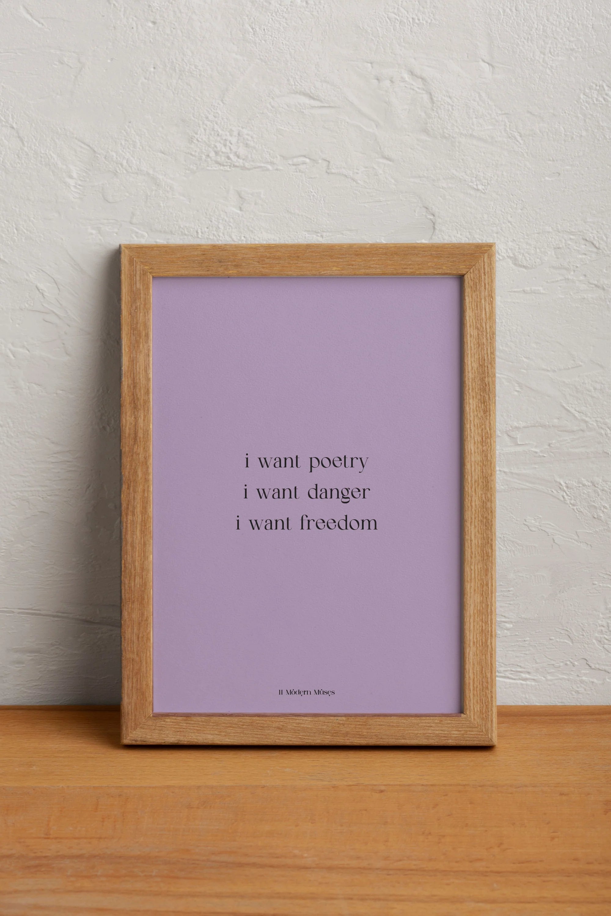 I want poetry